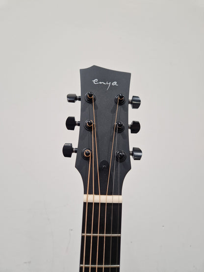 Enya Ea-x1-pro Acoustic Guitar - Carbon Fiber Construction, Travel-Friendly - Excellent w/ Manuals & Soft Case & Guitar acessories