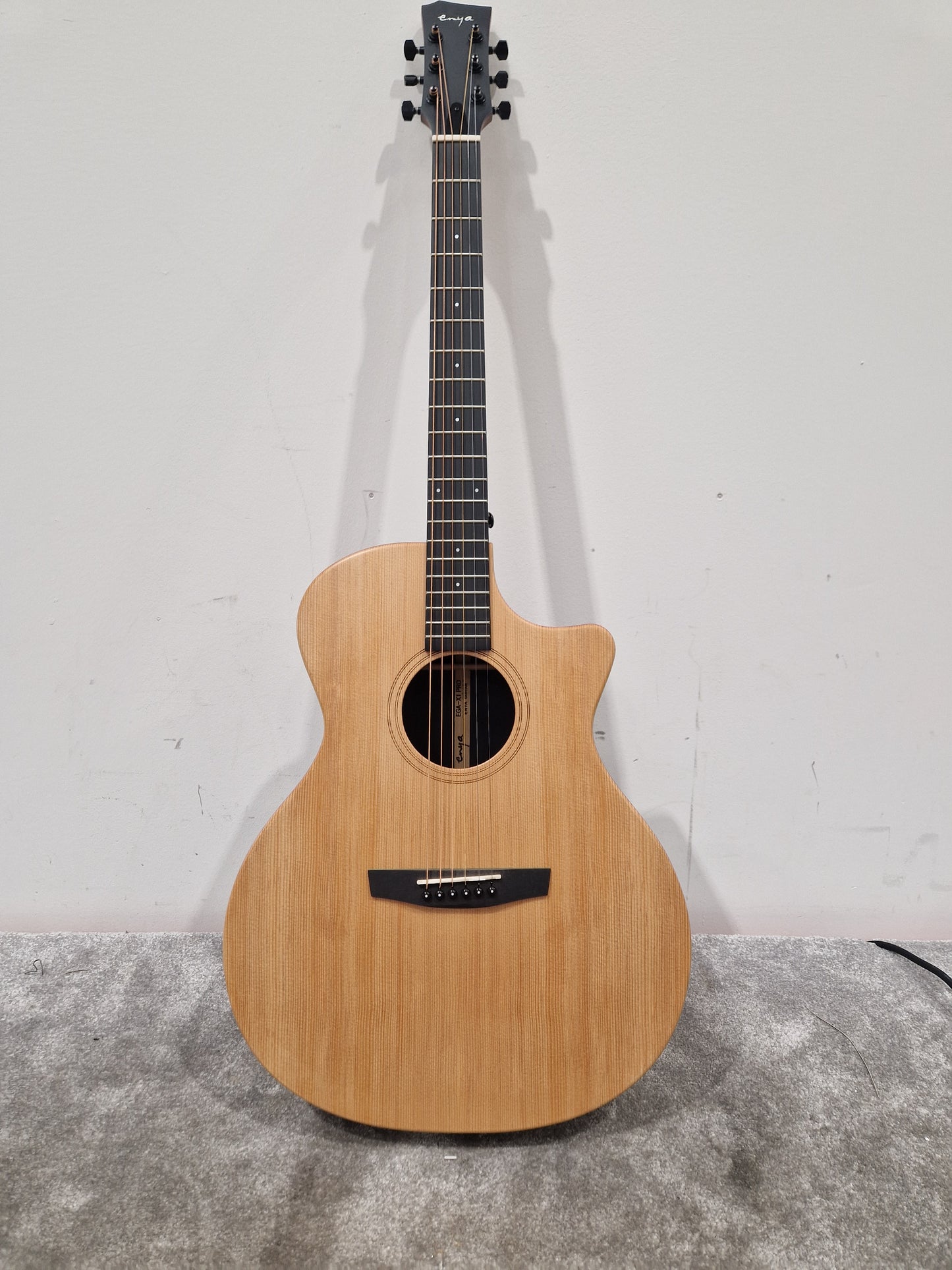 Enya Ega-x1-pro Acoustic Guitar - Carbon Fiber Construction, Fishman Preamp - Excellent w/ Soft Case