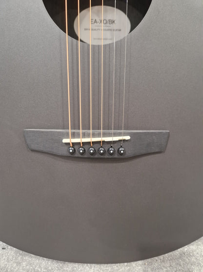 Enya Ea-xo-bk Acoustic Guitar - Carbon Fiber Construction, Built-in Electronics - Mint w/ Soft Case