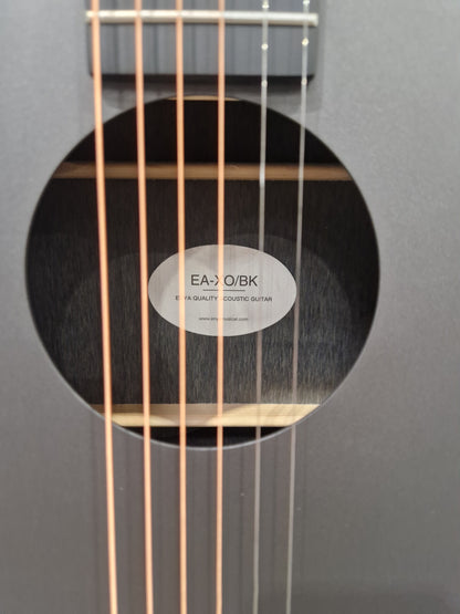 Enya Ea-xo-bk Acoustic Guitar - Carbon Fiber Construction, Built-in Electronics - Mint w/ Soft Case