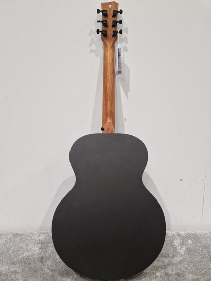 Enya Ea-xo-bk Acoustic Guitar - Carbon Fiber Construction, Built-in Electronics - Mint w/ Soft Case