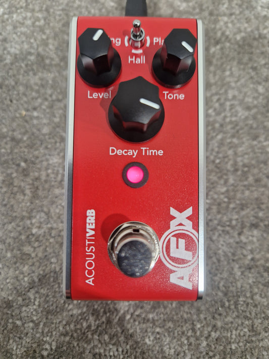 Fishman Acousticverb Afx Effects Pedal - Reverb & Chorus, Stereo Output - Excellent w/ Original Box & Power Supply