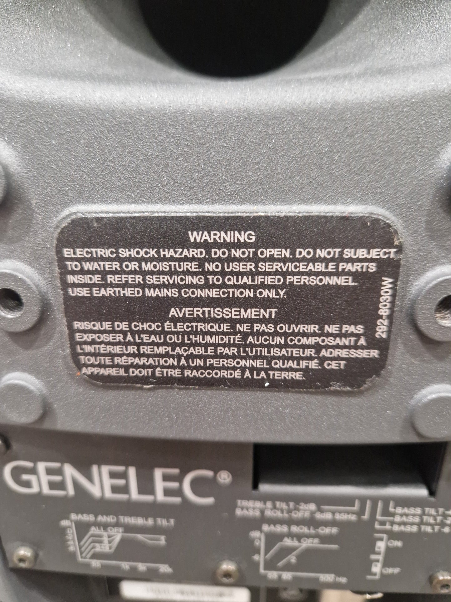 Genelec 8030a Studio Monitor - Compact Design, Accurate Sound - Excellent w/ Power Supply & MIDI aux cable