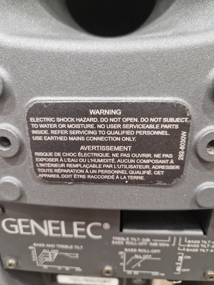 Genelec 8030a Studio Monitor - Compact Design, Accurate Sound - Excellent w/ Power Supply & MIDI aux cable