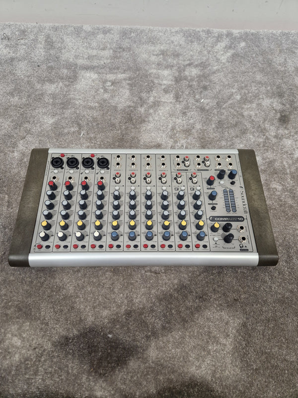 Soundcraft Compact 10 Mixer - 10 Channels, Compact Design - Very Good w/ Power Supply & Manuals
