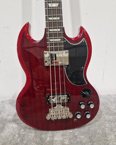 Epiphone SG Bass Eb-3 Cherry Red Bass Guitar - Mahogany Body, Sidewinder Pickup - Very Good