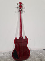 Epiphone SG Bass Eb-3 Cherry Red Bass Guitar - Mahogany Body, Sidewinder Pickup - Very Good - Image 4