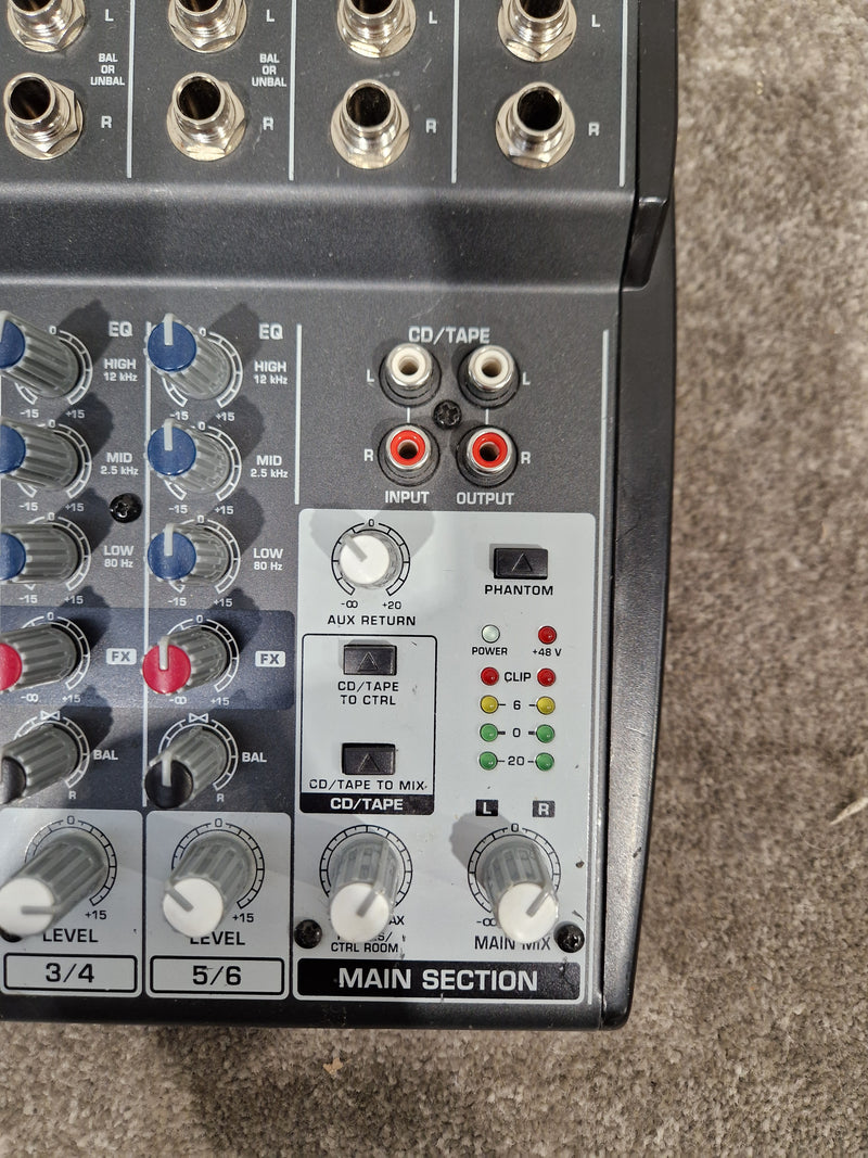 Behringer Xenyx 802 Mixer - 8-Input, 2-Bus - Very Good w/ Original Box & Power Supply & Manuals - Image 9