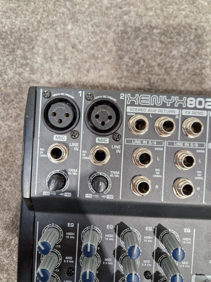 Behringer Xenyx 802 Mixer - 8-Input, 2-Bus - Very Good w/ Original Box & Power Supply & Manuals - Image 10
