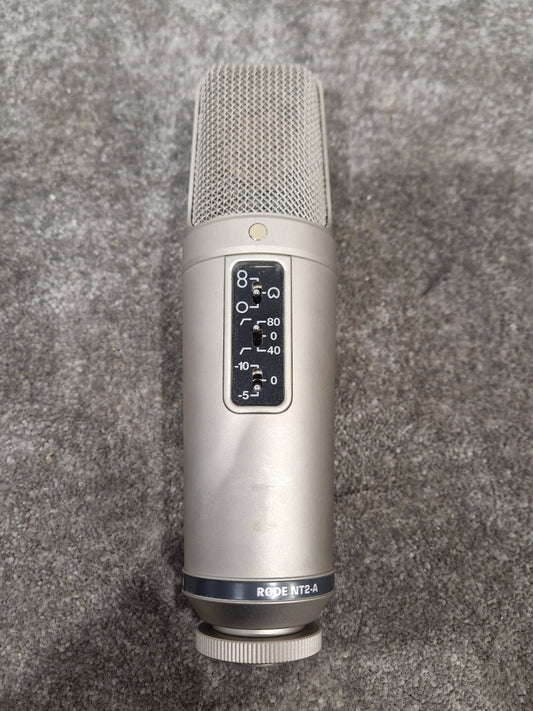 Rode NT2-a Studio Condenser Microphone - Multi-Pattern, Large Diaphragm - Very Good w/ Soft Case & Mic holder