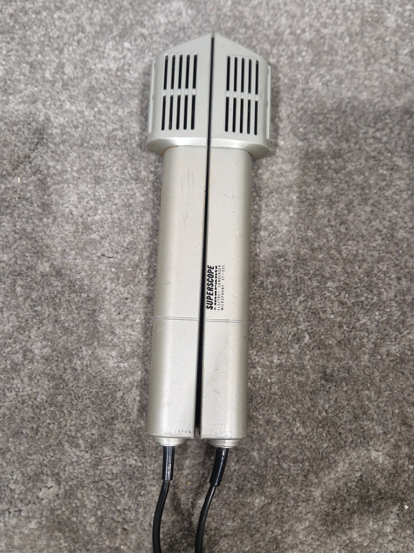 Superscope by Marantz EC-33s Mic - Professional Condenser Microphone - High-Fidelity Audio - Very Good w/ Manuals & Soft Case & Mic holder & Mic cover