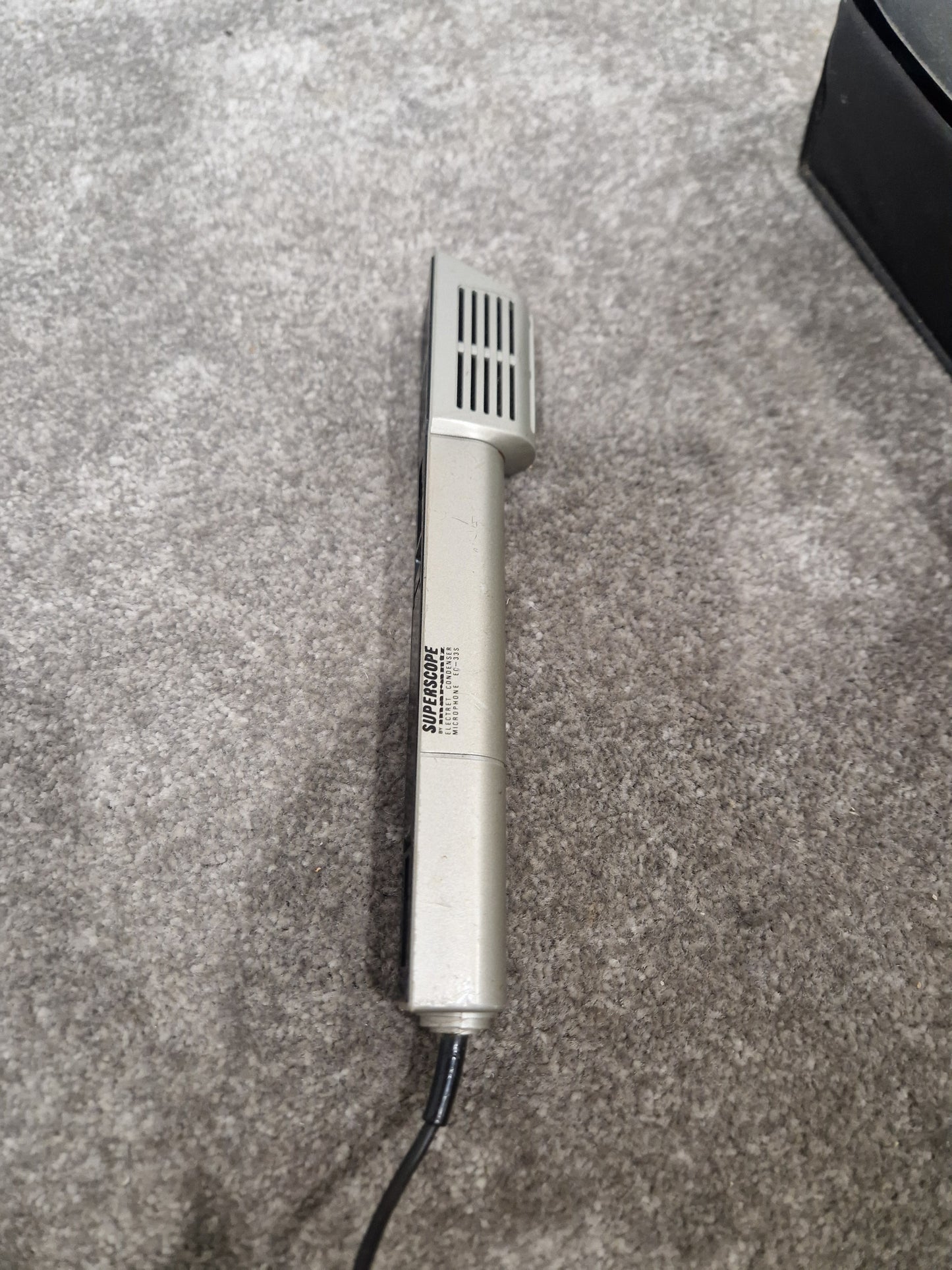 Superscope by Marantz EC-33s Mic - Professional Condenser Microphone - High-Fidelity Audio - Very Good w/ Manuals & Soft Case & Mic holder & Mic cover