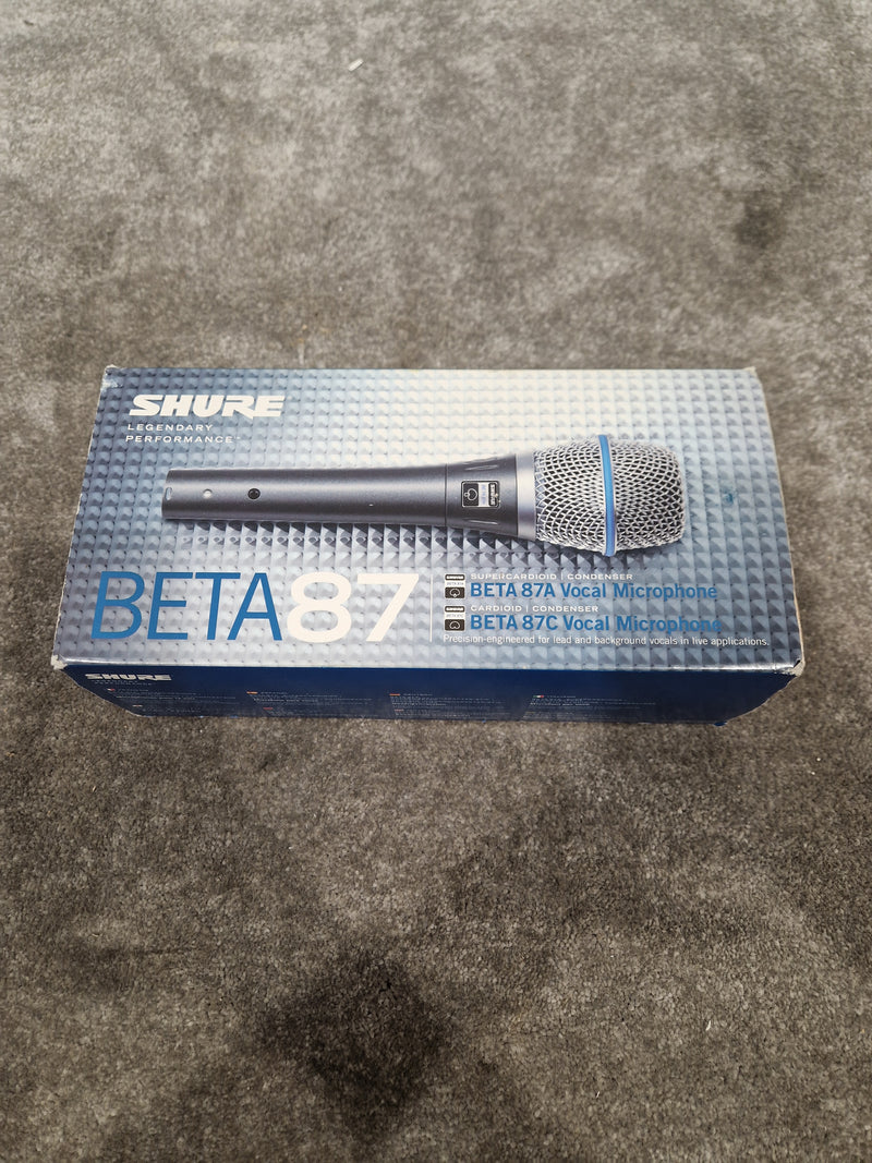 Shure Beta 87c Condenser Microphone - Super Cardioid Pattern - Very Good w/ Original Box - Image 9