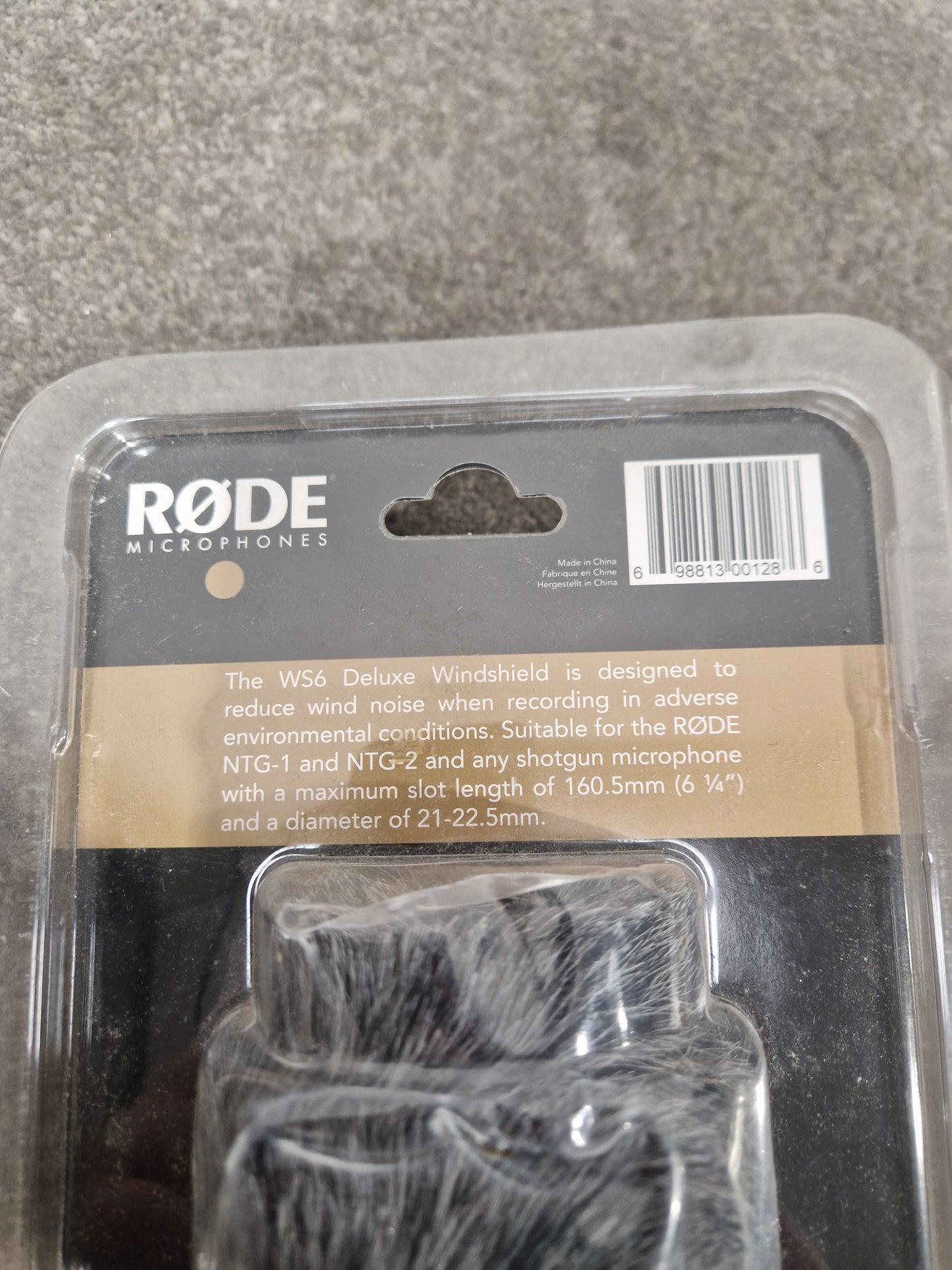 Rode WS6 Windshield - Pop Filter, Foam Design - Open Box New Sealed in original packaging