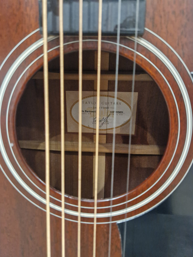 Taylor 326e Baritone 6 String Acoustic Guitar - Baritone Scale, Solid Wood - Excellent w/ Manuals & Certification & Hard Case - Image 11