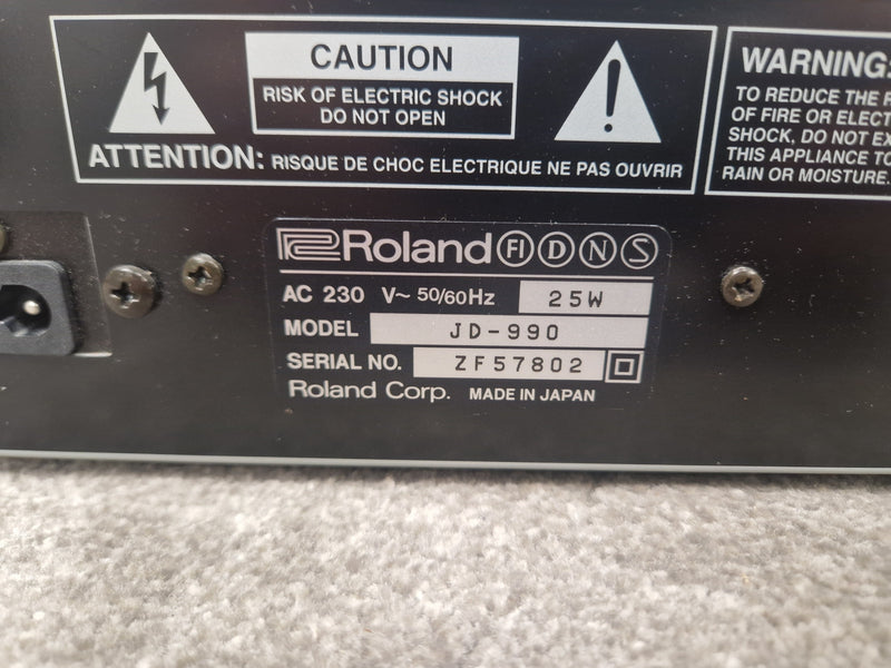 Roland JD-990 Super JD Synthesizer - 16-Voice Polyphony, Advanced Sound Engine - Excellent w/ Power Supply & Manuals - Image 9