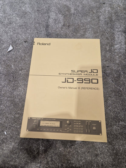 Roland JD-990 Super JD Synthesizer - 16-Voice Polyphony, Advanced Sound Engine - Excellent w/ Power Supply & Manuals