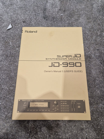 Roland JD-990 Super JD Synthesizer - 16-Voice Polyphony, Advanced Sound Engine - Excellent w/ Power Supply & Manuals