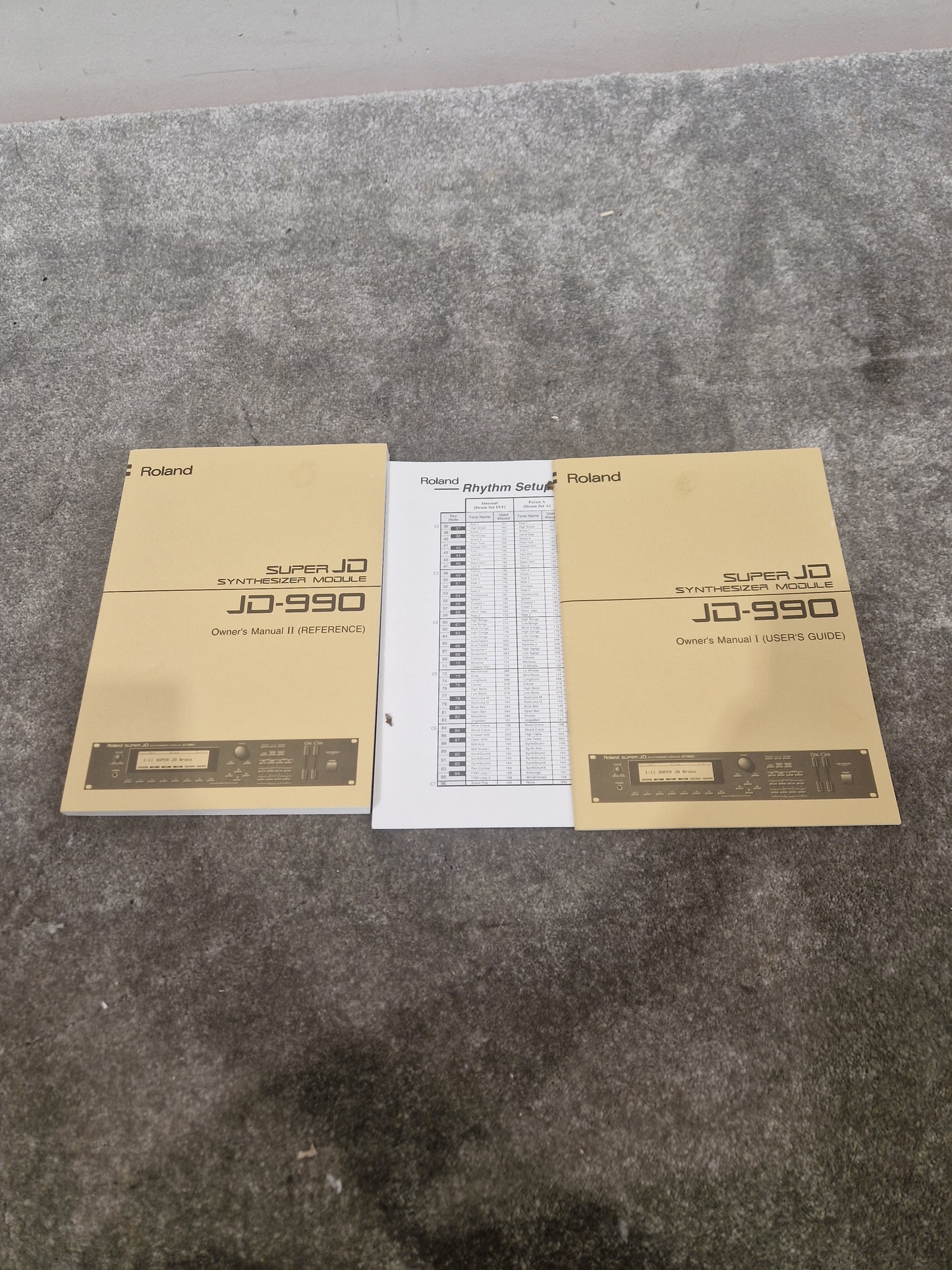 Roland JD-990 Super JD Synthesizer - 16-Voice Polyphony, Advanced Sound Engine - Excellent w/ Power Supply & Manuals