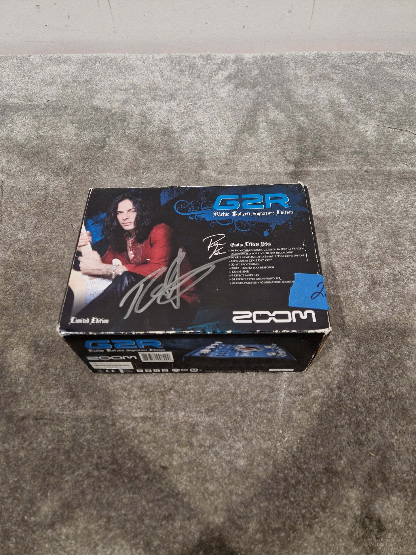 Zoom G2R Richie Kotzen Signature Edition Effects Pedal - Signature Model, Multi-Effects - Excellent w/ Original Box & Power Supply & Manuals