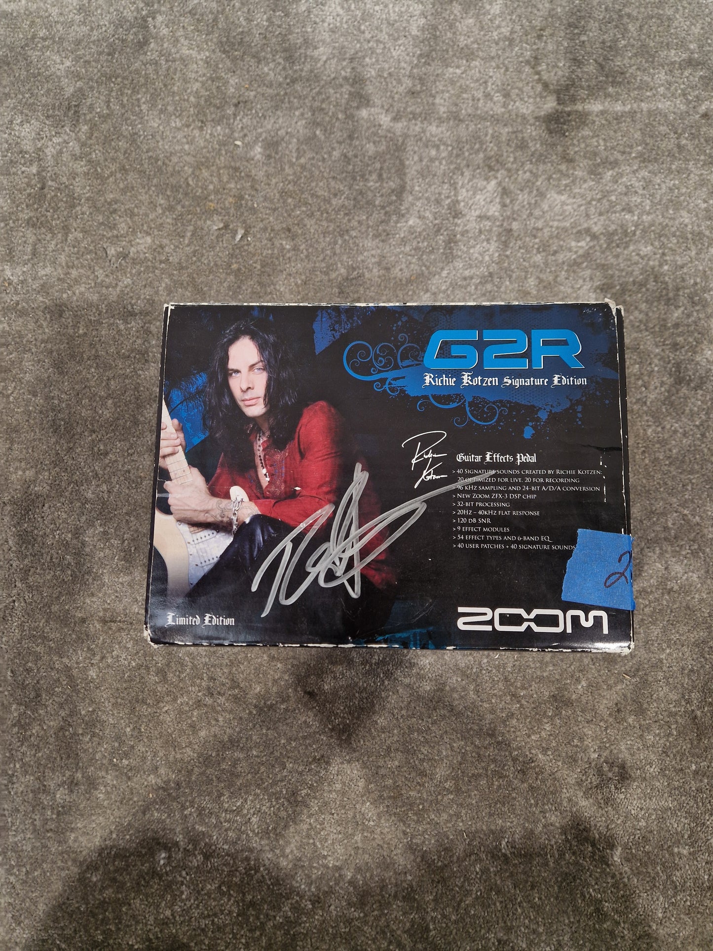 Zoom G2R Richie Kotzen Signature Edition Effects Pedal - Signature Model, Multi-Effects - Excellent w/ Original Box & Power Supply & Manuals