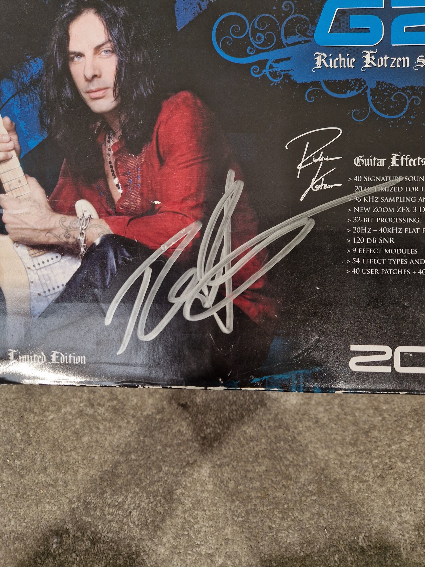 Zoom G2R Richie Kotzen Signature Edition Effects Pedal - Signature Model, Multi-Effects - Excellent w/ Original Box & Power Supply & Manuals