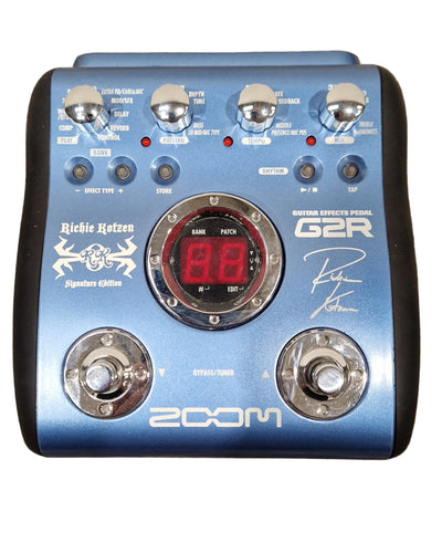 Zoom G2R Richie Kotzen Signature Edition Effects Pedal - Signature Model, Multi-Effects - Excellent w/ Original Box & Power Supply & Manuals