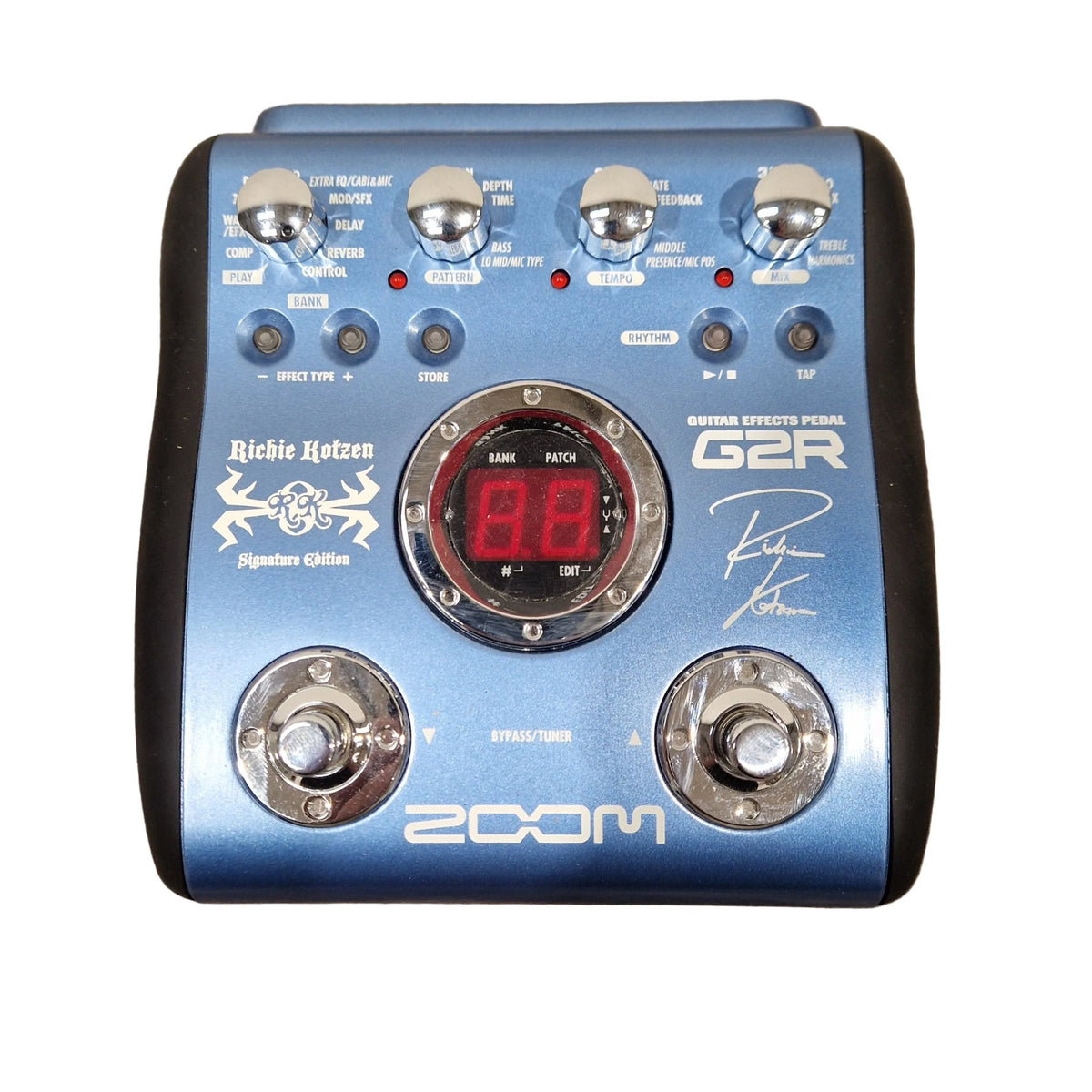 Zoom G2R Richie Kotzen Signature Edition Effects Pedal - Signature Model, Multi-Effects - Excellent w/ Original Box & Power Supply & Manuals
