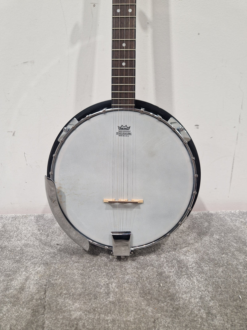 Remo Countryman Banjo - 5-String, Remo Weatherking Head - Very Good w/ Manuals & Hard Case & strings - Image 2