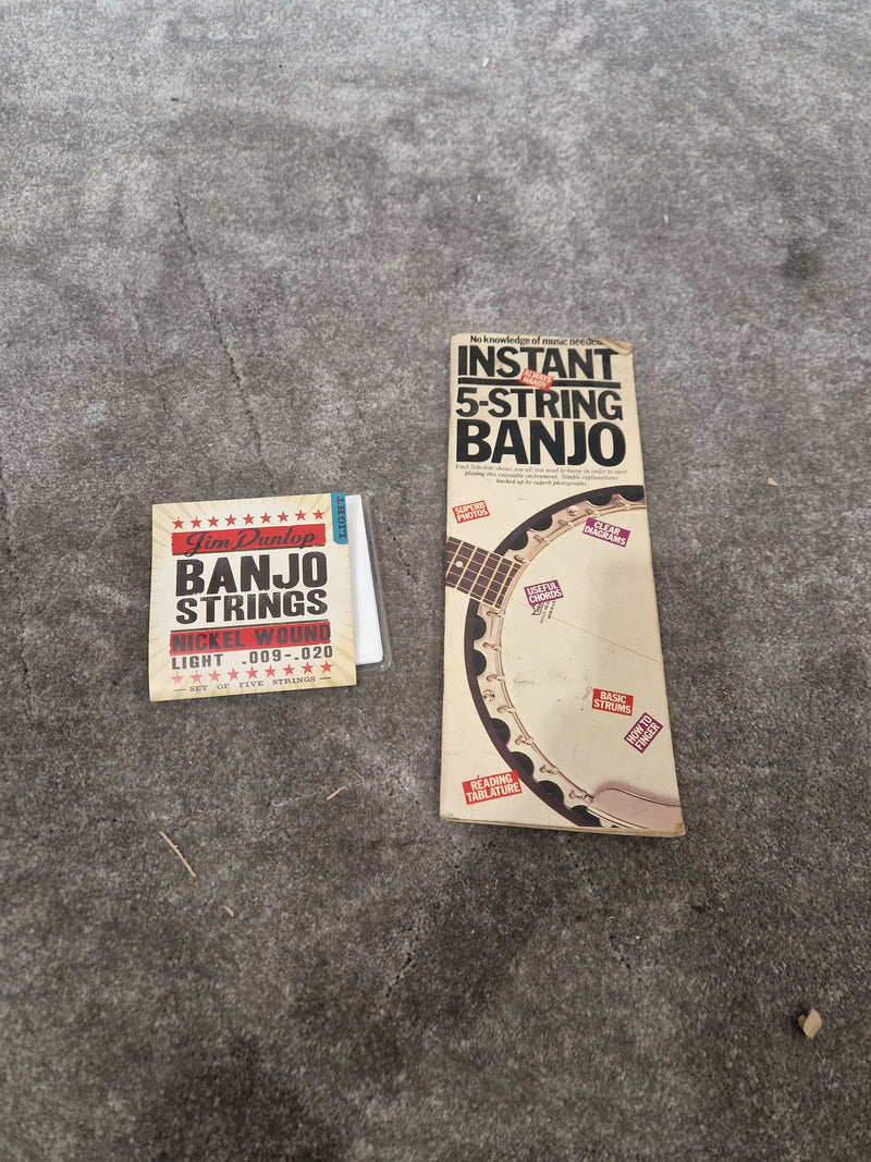 Remo Countryman Banjo - 5-String, Remo Weatherking Head - Very Good w/ Manuals & Hard Case & strings - Image 11