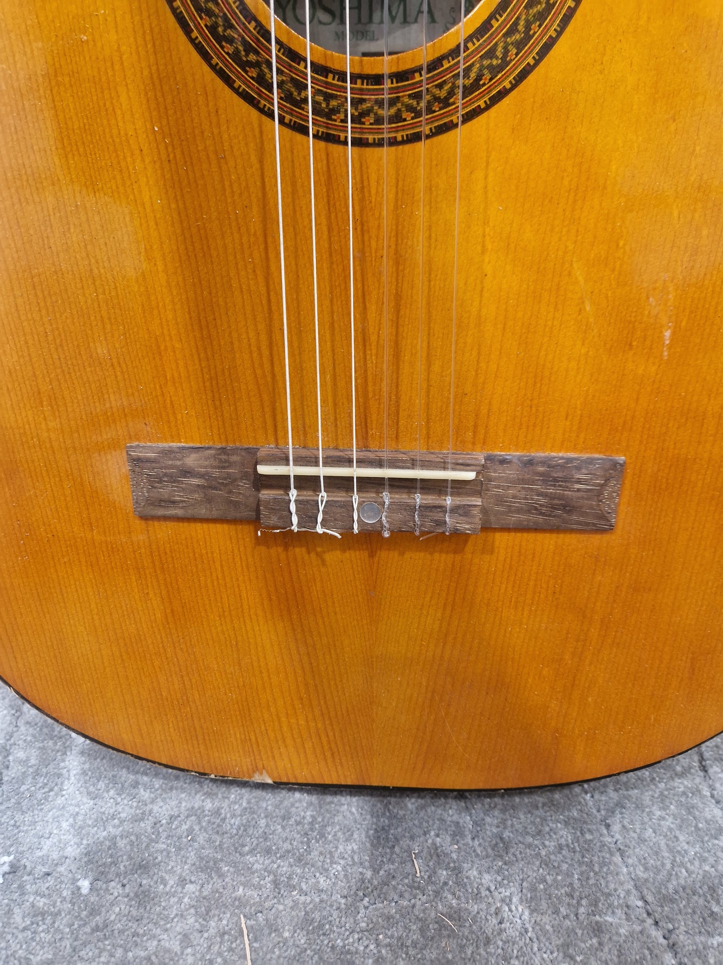Simms-Watts Yoshima Acoustic Guitar - Solid Spruce Top, Mahogany Back & Sides - Good