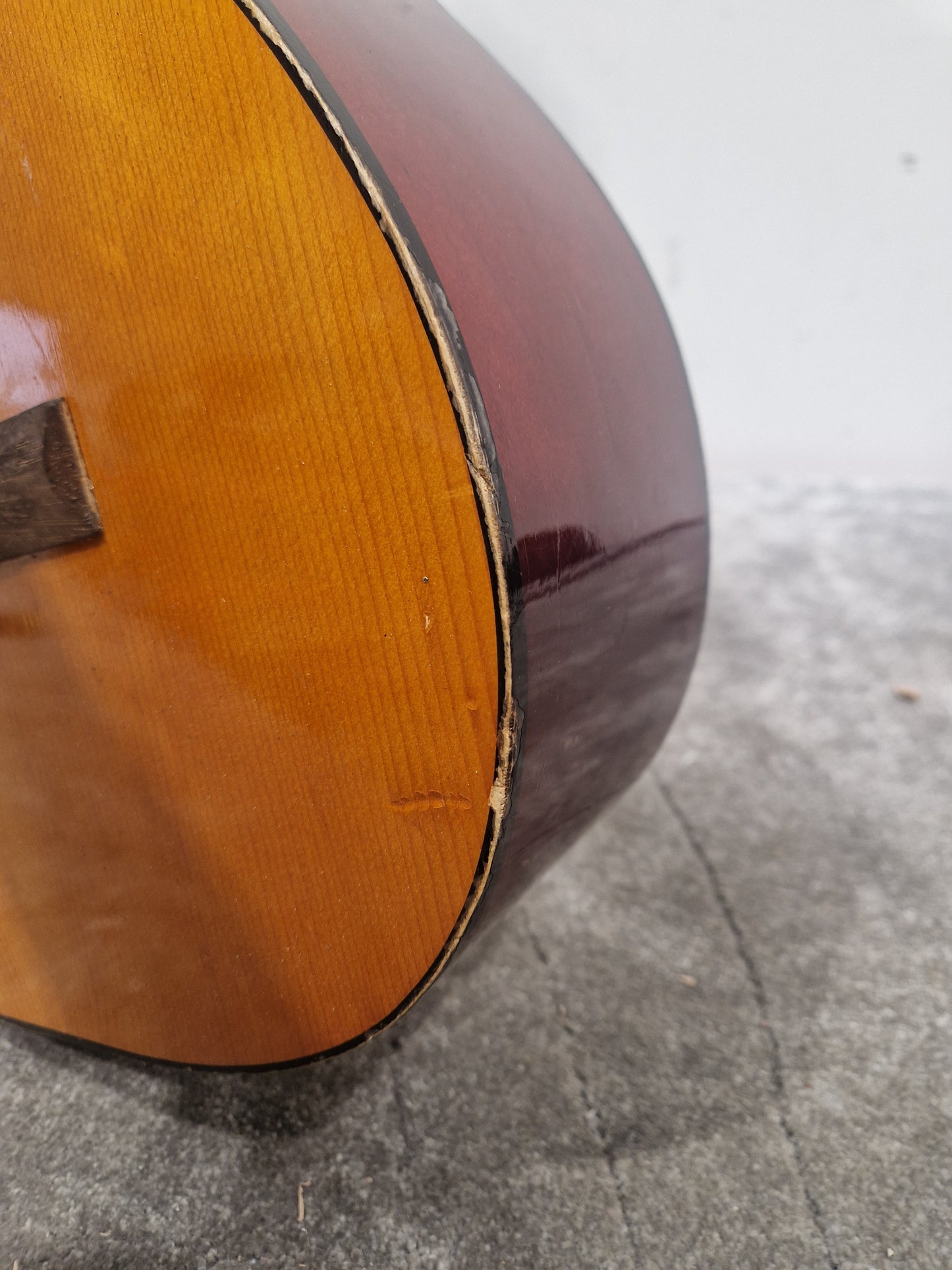 Simms-Watts Yoshima Acoustic Guitar - Solid Spruce Top, Mahogany Back & Sides - Good
