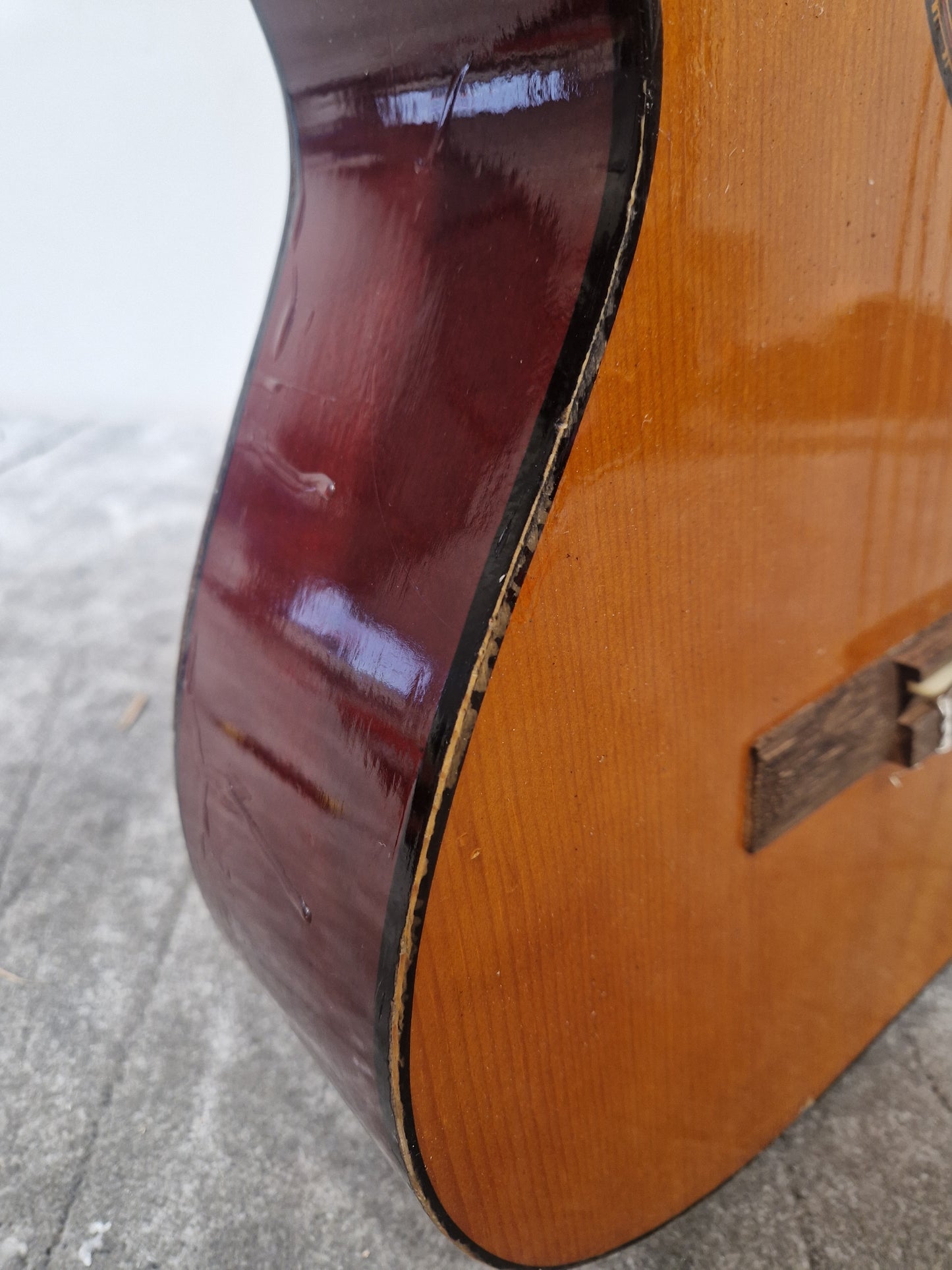Simms-Watts Yoshima Acoustic Guitar - Solid Spruce Top, Mahogany Back & Sides - Good
