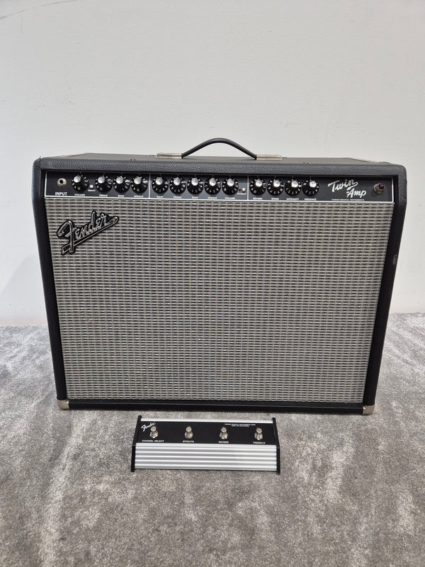 Fender Twin Amp Amplifier - 100 Watts, Reverb - Excellent w/ Flight Case and Footswitch