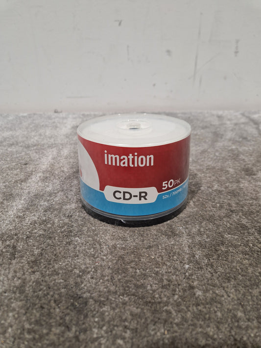 Imation CD-R 50pk Blank CD Media - 50 Discs, Recordable - Mint