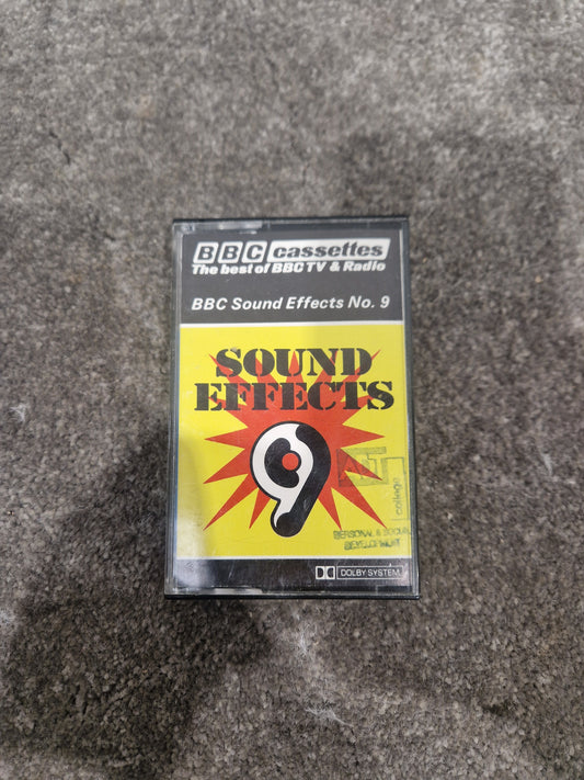 BBC Cassette Tape Sound Effects No.9 Audio Cassette - Vintage Sound Effects, BBC Production - Excellent