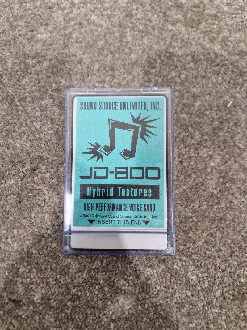 Sound Source Unlimited Hybrid Textures Voice Card JD-800 Synthesizer Expansion Module - Advanced Sound Synthesis, 800 Voices - Excellent - Image 1
