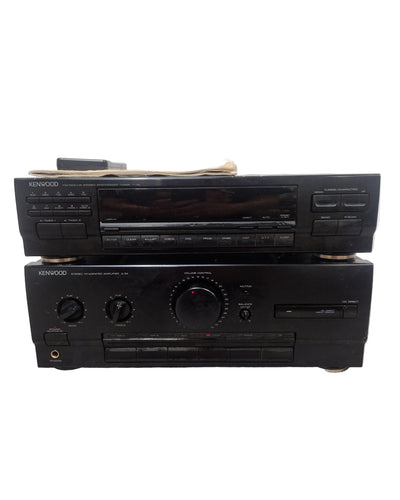 Kenwood A-34 Amplifier And T-74L Synthesizer Audio Equipment - Dual Component Set - Fair