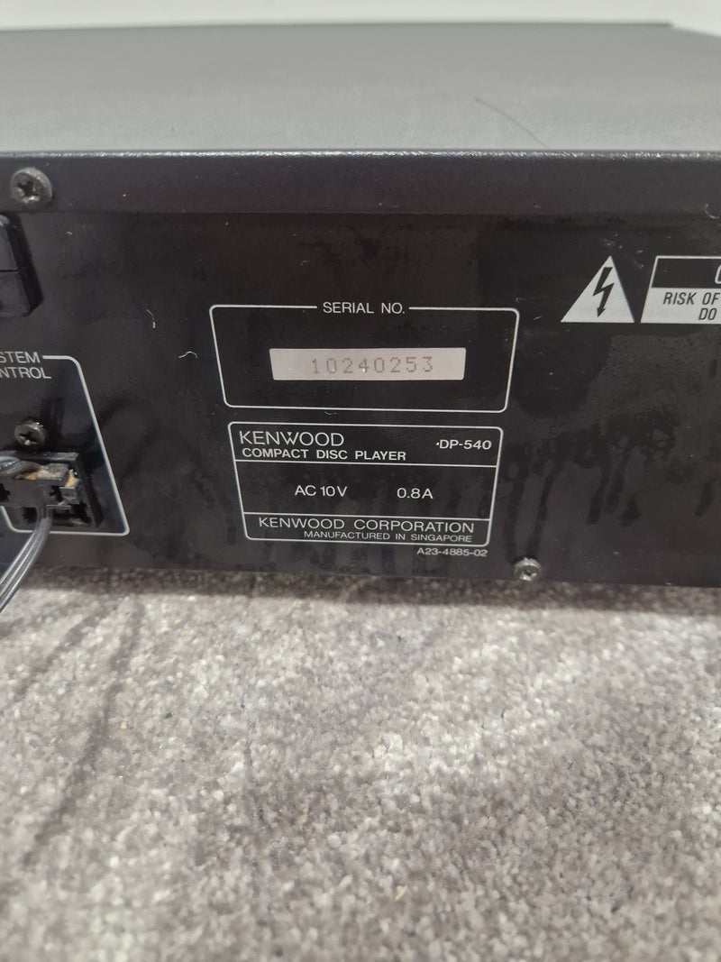 Kenwood Dp-540 CD Player - CD Player - High-Quality Audio, Programmable Playback - Spares or Repair - Image 6
