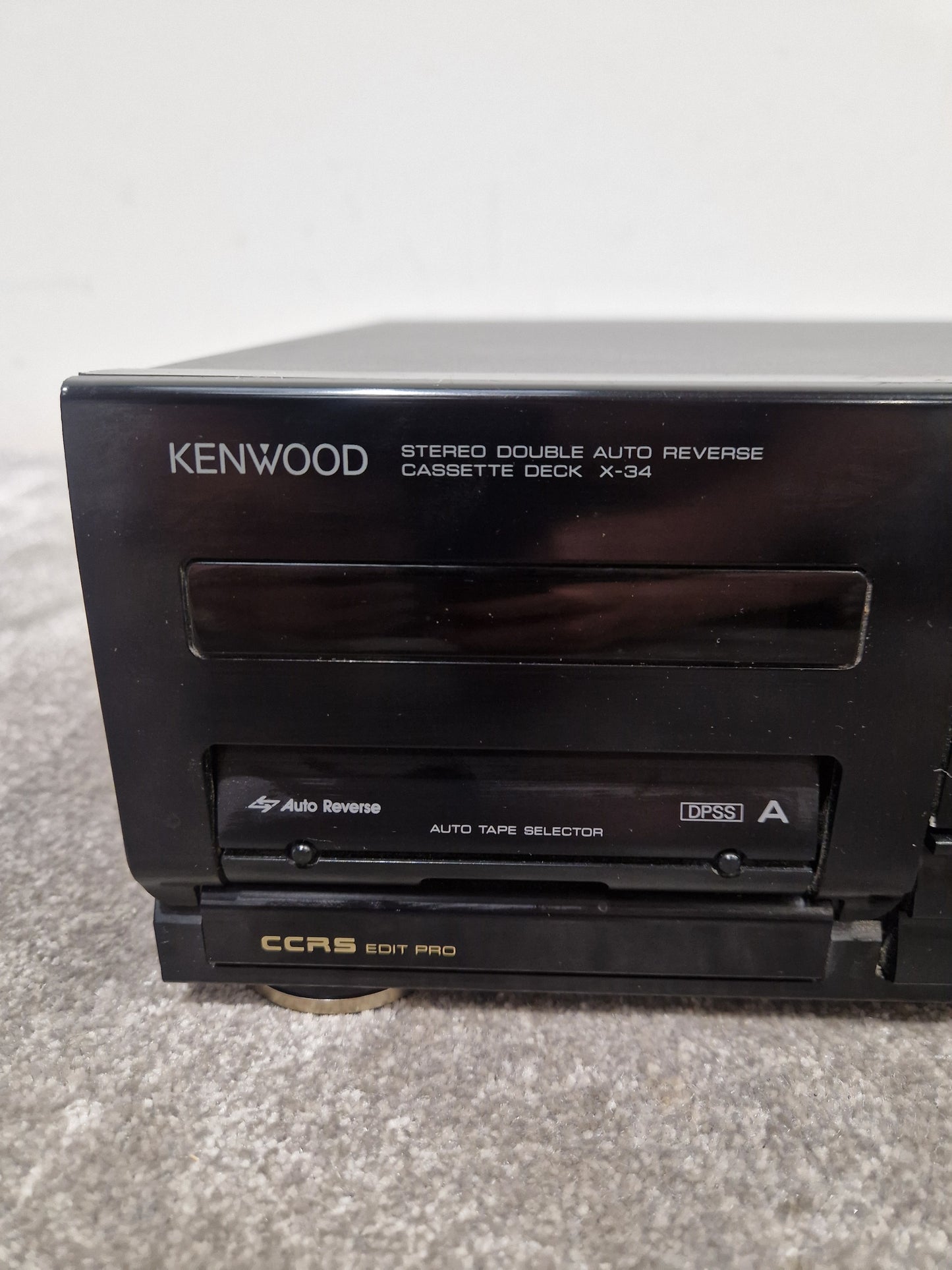 Kenwood X-34 Cassette Player - Vintage Audio, Auto-Reverse - Spares or Repair