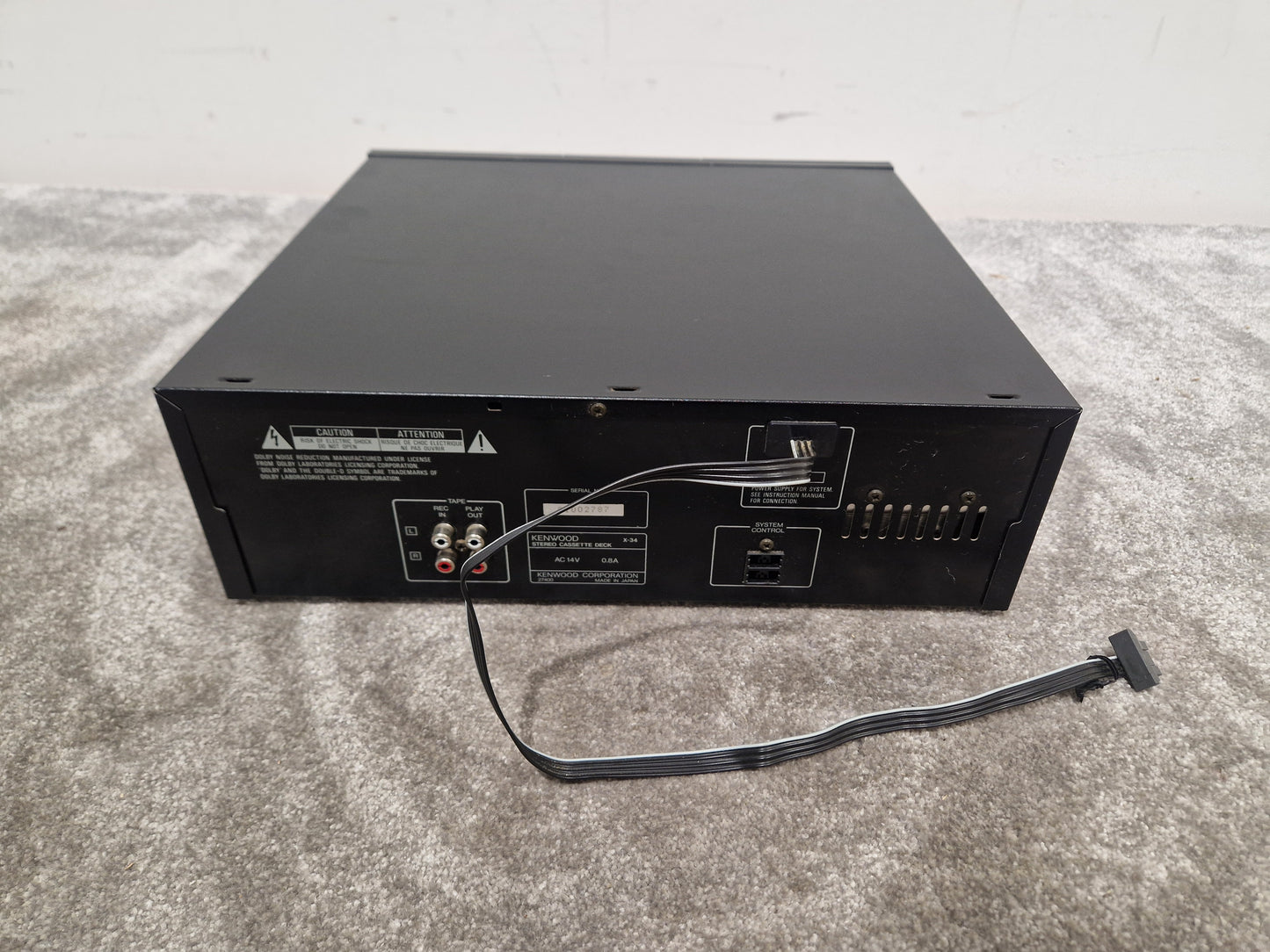 Kenwood X-34 Cassette Player - Vintage Audio, Auto-Reverse - Spares or Repair