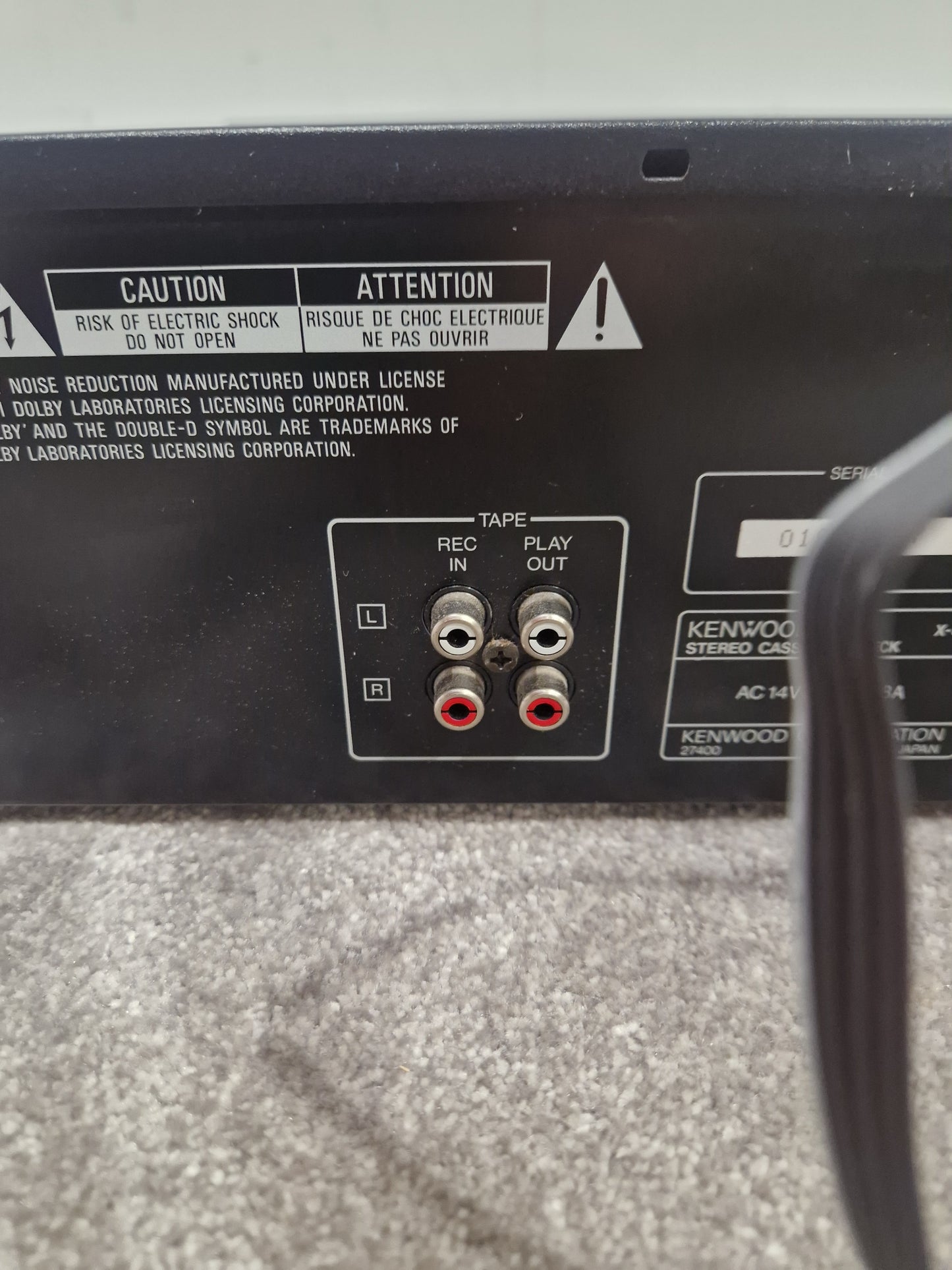 Kenwood X-34 Cassette Player - Vintage Audio, Auto-Reverse - Spares or Repair