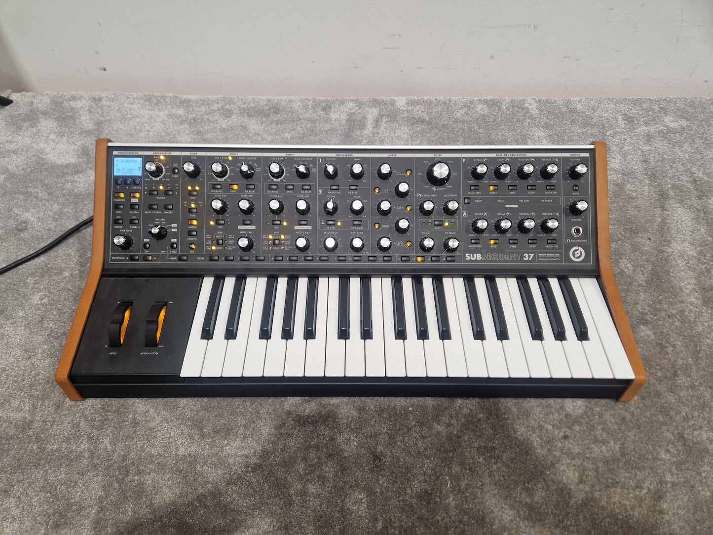 Moog Subsequent 37 Keyboard - Paraphonic Synthesizer, 37-Key - Excellent w/ Original Box & Power Supply & Manuals
