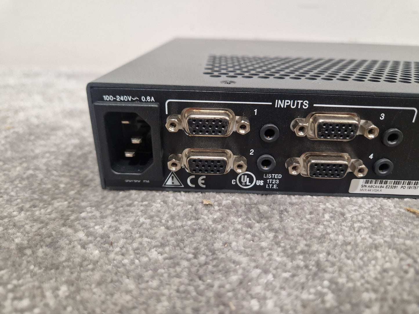Extron MVX 44 Vga A Matrix Switcher - 4x4 VGA Matrix, High Resolution - Excellent w/ Original Box & Power Supply & Manuals