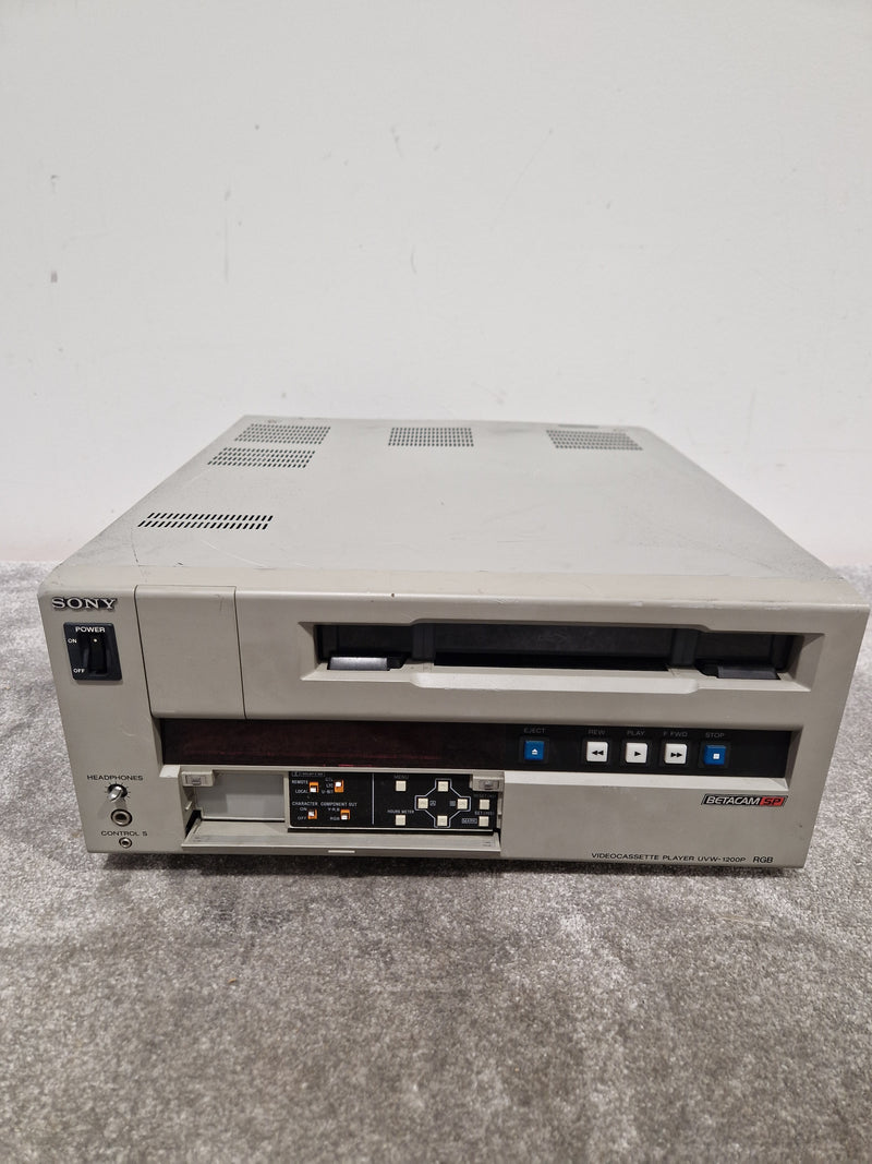 Sony Betacam SP Video Cassette Player - UVW-1200p RGB - Professional Video Deck, RGB Output - Good - Image 1