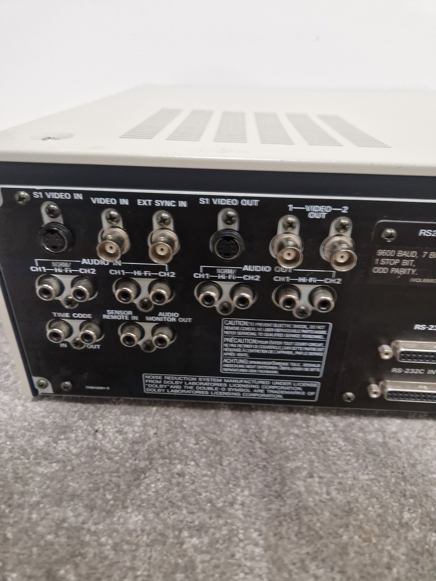 Panasonic Video Cassette Recorder Ag-7350 - Hi-Fi VCR, S-VHS Compatibility - Excellent