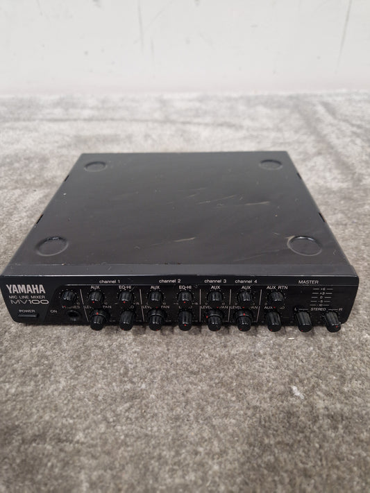 Yamaha Mv100 Mic Line Mixer - 10-Channel, Compact Design - Very Good w/ Manuals