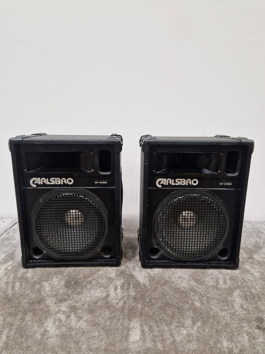 Carlsbro St-2120 Pair Studio Monitors - 2-Way Design - Good