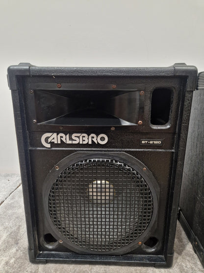 Carlsbro St-2120 Pair Studio Monitors - 2-Way Design - Good