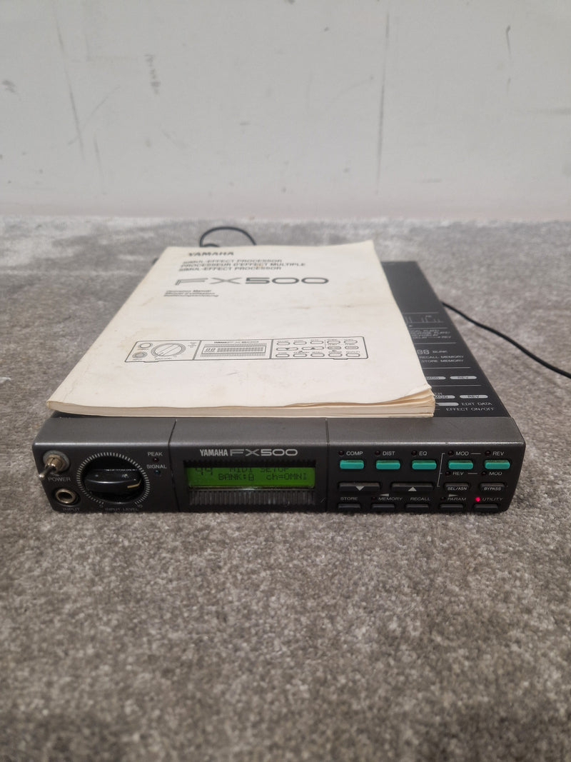 Yamaha Fx500 Processor Effects Unit - Multi-effects, 24-bit Processing - Very Good w/ Power Supply & Manuals - Image 6